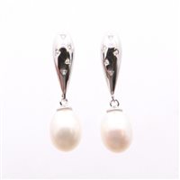 Orecchini Domar Gioielli Donna Orecchini perle argento 925 in Argento Cubic Zirconia EPB121945